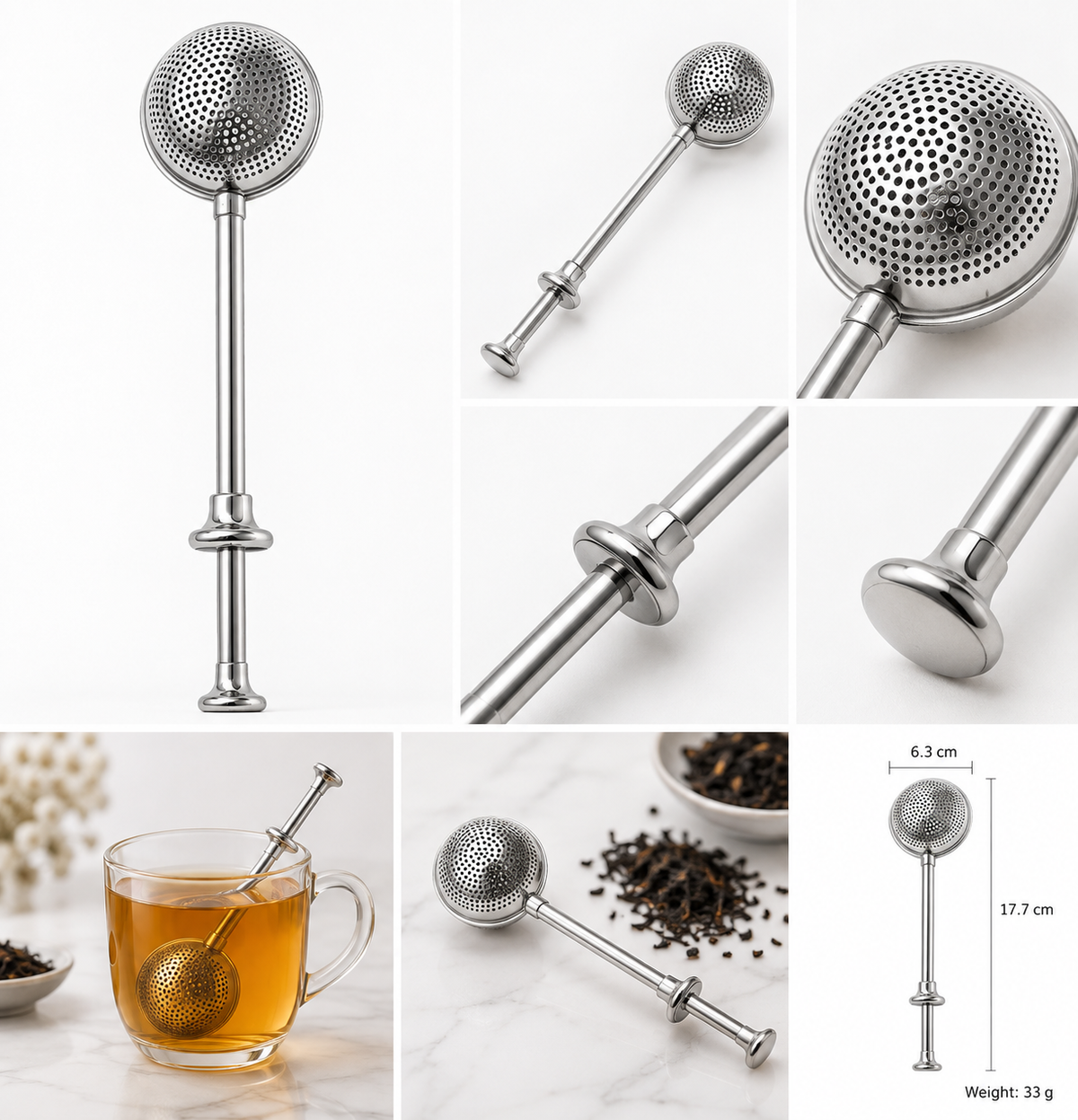 QIRAT Premium Stainless Steel Tea Infuser